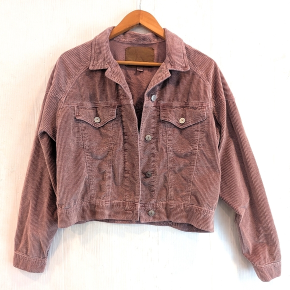 American Eagle Outfitters Jackets & Blazers - AMERICAN EAGLE Outfitters Mauve Corduroy Jacket Size Medium